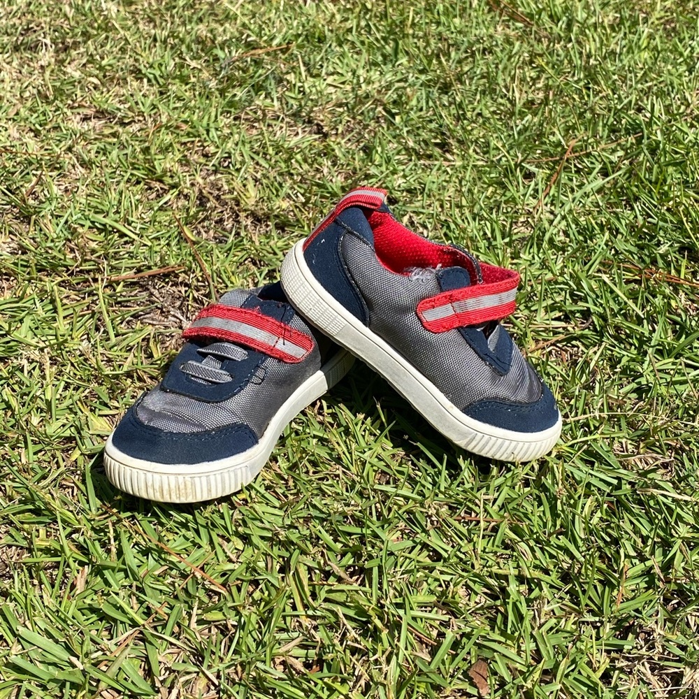 Livie & Luca Navy, Grey and Red Tennis shoes